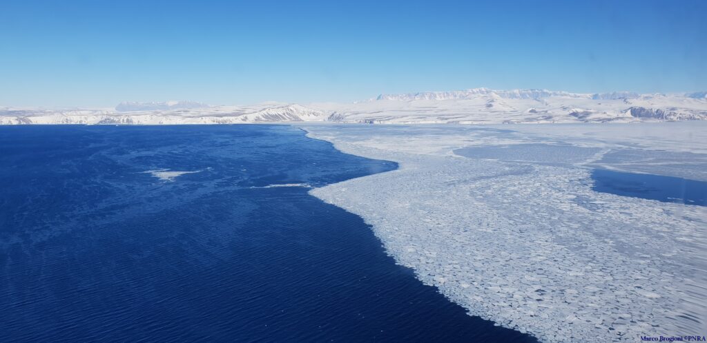 Aerial view of Terra Nova Bay, Antarctica